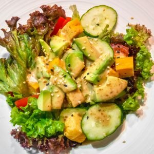 Fresh Garden Salad With Avocado