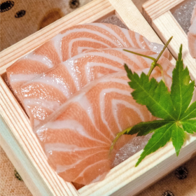 Salmon Sashimi (3 Slices) +$3.60