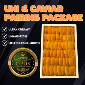 Uni & Caviar Pairing Package 🥂✨