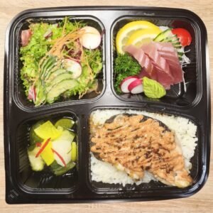 Black Cod Mentaiko with Sashimi Bento Set