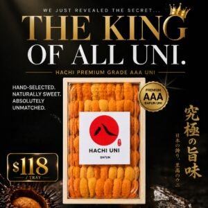 [NEW RELEASE] Hachi 八 “THE KING OF ALL UNI” AAA Bafun Uni (250g) — Super Premium Grade