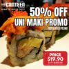 [SEPTEMBER PROMO] Fresh Hokkaido Uni Aburi Maki Roll
