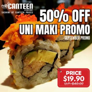 [SEPTEMBER PROMO] Fresh Hokkaido Uni Aburi Maki Roll