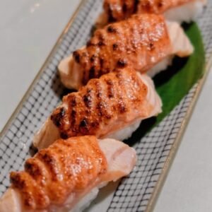 Salmon Aburi Mentai Nigiri