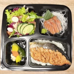 Salmon Mentaiko with Sashimi Bento Set
