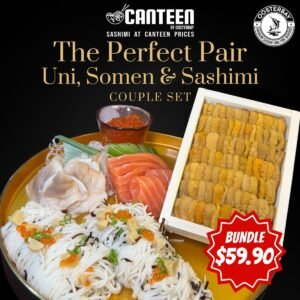 [LIMITED-TIME] The Perfect Pair - Uni, Somen & Sashimi Couple Set (Hokkaido Uni, Truffle Somen, Salmon Sashimi, Hokkigai, Salmon Ikura)