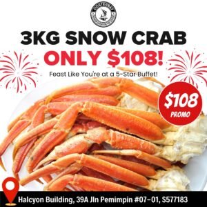 Snow Crab Cluster Bundle for $108 - 3kg (Approx. 15-18 Clusters)