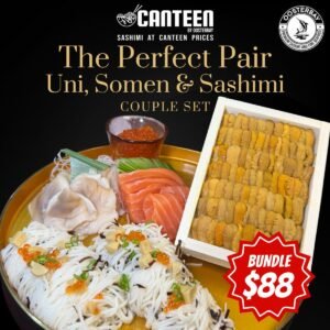 [LIMITED-TIME] The Perfect Pair - Uni, Somen & Sashimi Couple Set (Hokkaido Uni, Truffle Somen, Salmon Sashimi, Hokkigai, Salmon Ikura)