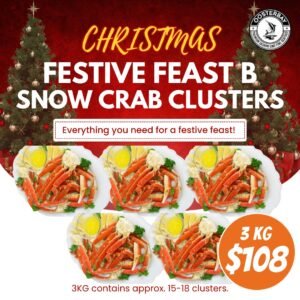 [XMAS PROMO 2025] Festive Feast B - Snow Crab Cluster 3KG Feast (Approx. 15-18 clusters)