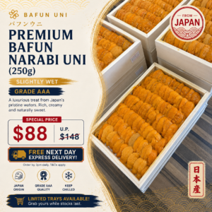 [SLIGHTLY WET] Grade AAA Premium Bafun Narabi Uni (250g)