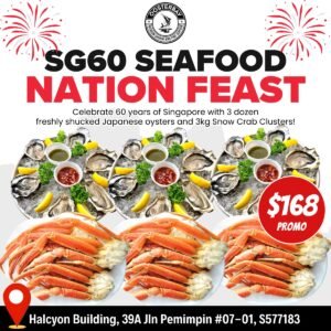 [LIMITED-TIME] 🇸🇬 NDP Seafood Nation Feast Bundle – Snow Crab & Oysters (3kg + 3 Dozens)