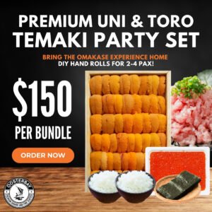 [XMAS PROMO 2025] Premium Uni & Toro Temaki Party Set – Uni & Negitoro (For 2-4 Pax Sharing)
