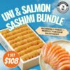 [LIMITED-TIME] Premium AAA Hokkaido Uni (250g) + Salmon Sashimi (9 Slices) – Only $108!