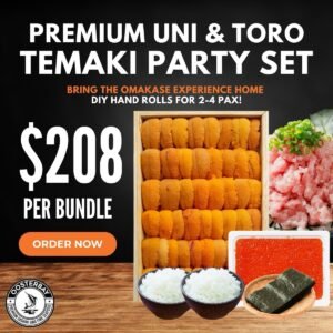 [XMAS PROMO 2025] Premium Uni & Toro Temaki Party Set – Uni & Negitoro (For 2-4 Pax Sharing)