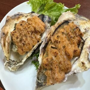 [CHEF SPECIALITY] Aburi Grilled Mentai Oysters (½ Dozen)