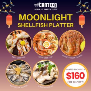 [MID-AUTUMN PROMO] Moonlight Shellfish Platter (Hokkaido King Crab + Snow Crab + Tiger Prawns + Oysters + Hokkigai)