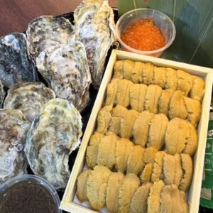 [OCTOBER PROMO] DIY Uni, Oyster & Ikura Shot Sharing Platter (2–3 Pax)