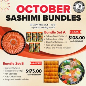 [BEST SELLERS!] OosterBay’s October Signature Sashimi Feast Bundles