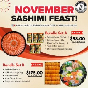 [BEST SELLERS!] OosterBay’s November Signature Sashimi Feast Bundles