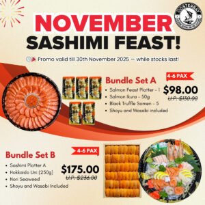 [BEST SELLERS!] OosterBay’s November Signature Sashimi Feast Bundles