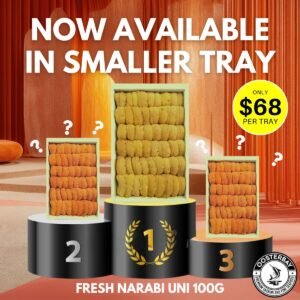 [3 TRAYS FOR $188] Hokkaido Fresh Yellow Narabi Uni (100g)