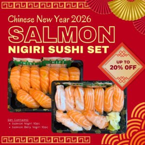[CNY] Salmon Nigiri Sushi 20-Piece Set (For 2-3 Pax Sharing)