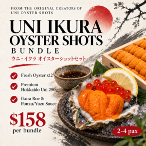 [HUGE PRICE DROP] Uni Ikura Oyster Shots Bundle Set (2-4 Pax Sharing)