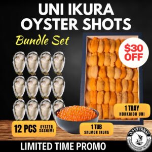 [HUGE PRICE SHOP] Uni Ikura Oyster Shots Bundle Set (2-4 Pax Sharing)