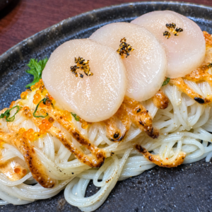 Signature Mentaiko Somen (With Hotate Sashimi)