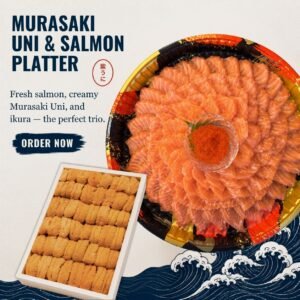 Murasaki Uni & Salmon Platter Combo (Salmon Feast A platter + Murasaki 250g)