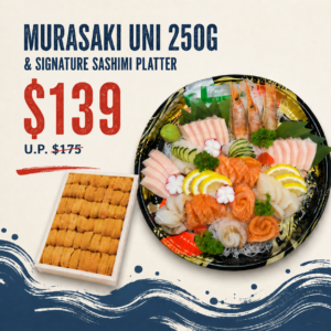 Murasaki Uni & Signature Sashimi Platter (Signature Sashimi Platter A + Murasaki 250g)