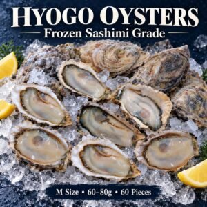 Hyogo Oysters – Frozen Sashimi Grade | 60 Pieces
